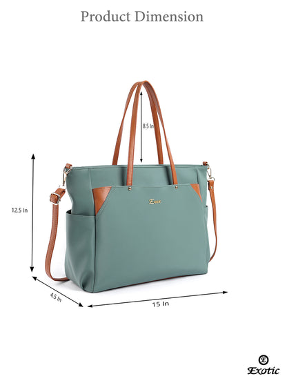 Exotic Women's Tote Bag with Crossbody Strap