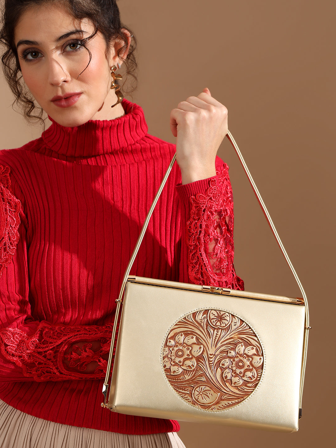 Exotic Aurelia Embossed Clutch for Women