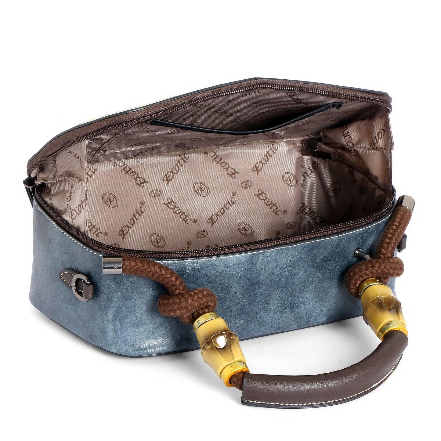 EXOTIC Bloom Embroidered Leather Handbag - exoticstore