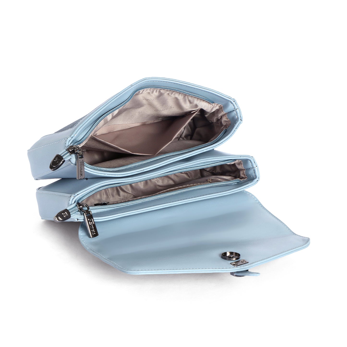 Exotic Denim Textured Cross Body & Handheld Bag