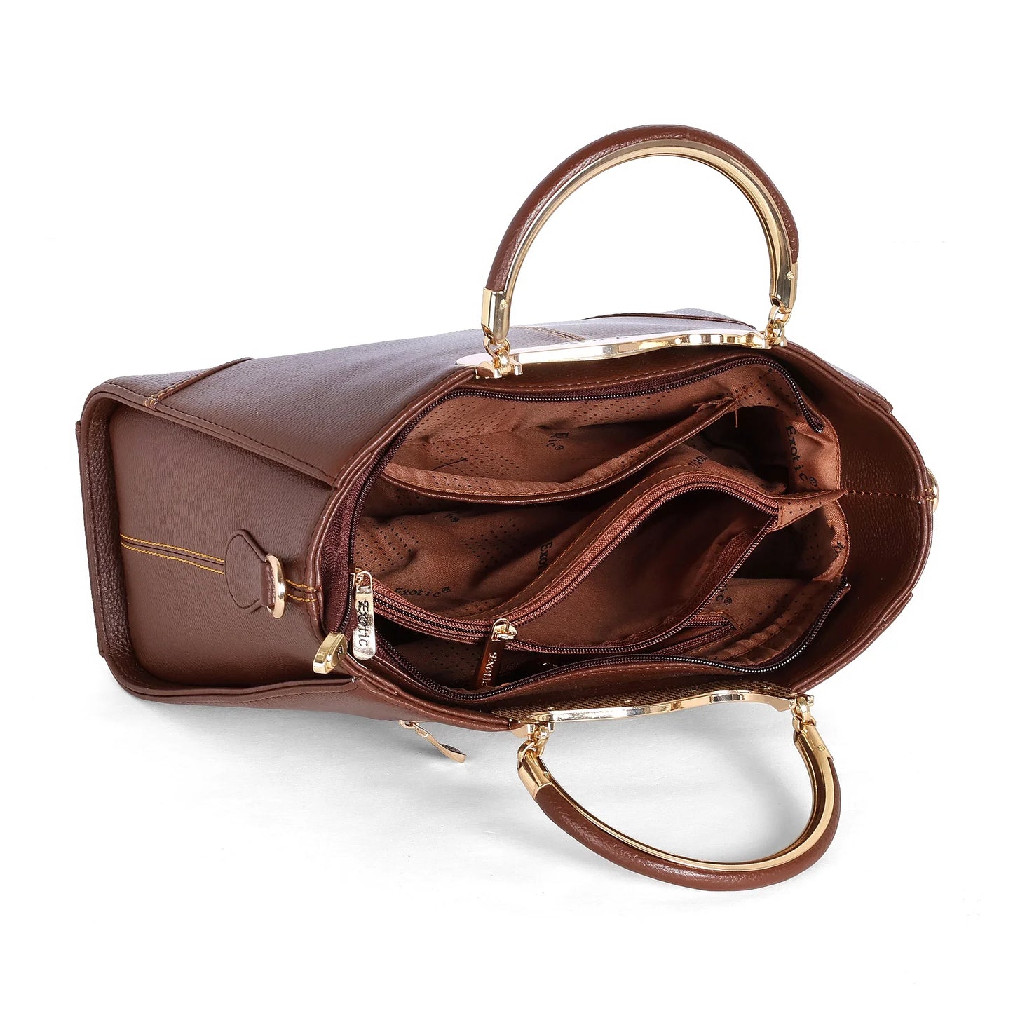 Exotic Signature Gold-Handle Tote - exoticstore