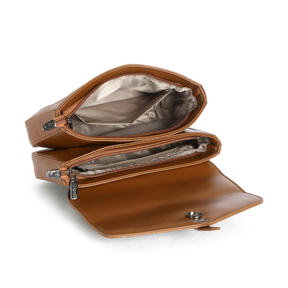 Exotic Denim Textured Cross Body & Handheld Bag