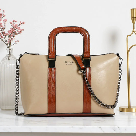 EXOTIC Solid Pattern Elegance Hand Bag - exoticstore