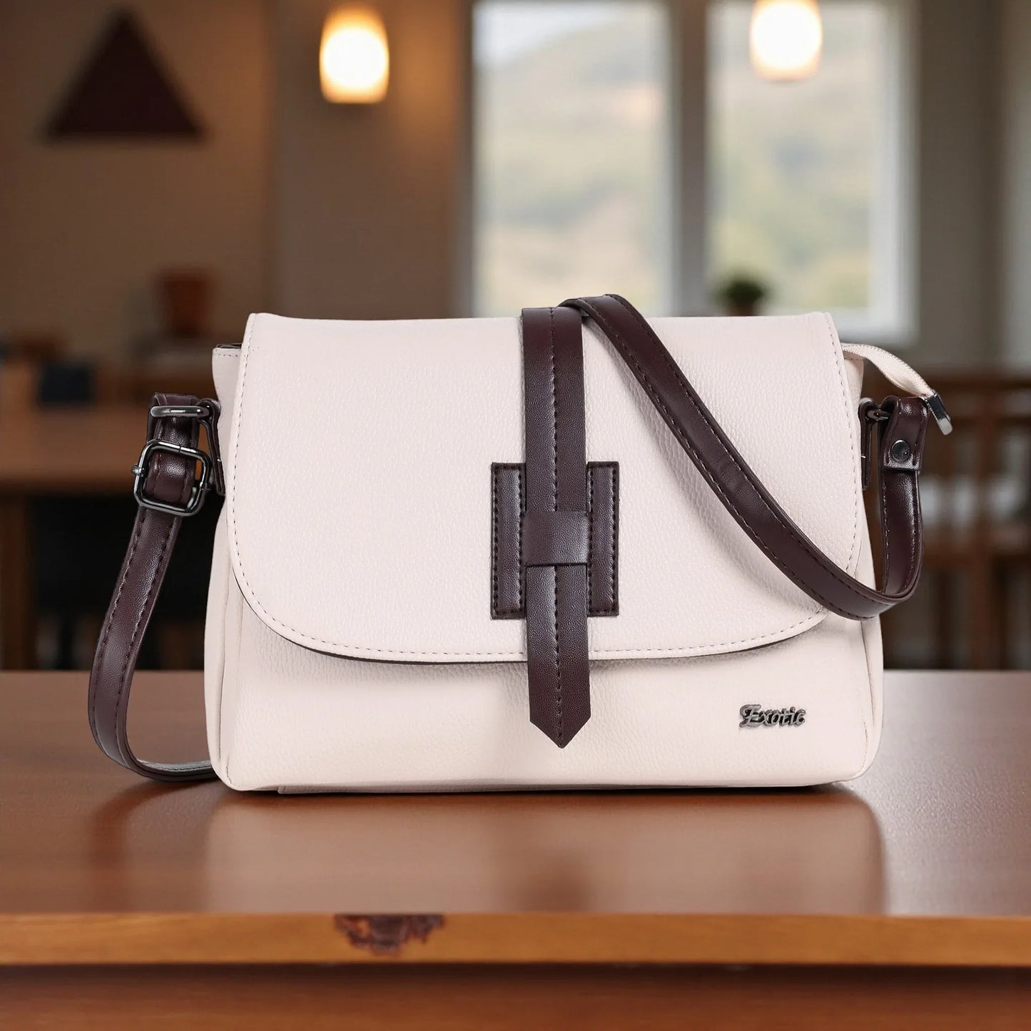 Exotic Two-Tone Crossbody Bag - exoticstore