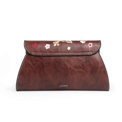 Exotic® Floral Fantasy Embroidered PU Sling Bag - exoticstore