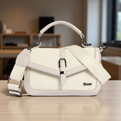 Exotic Denim Textured Cross Body & Handheld Bag