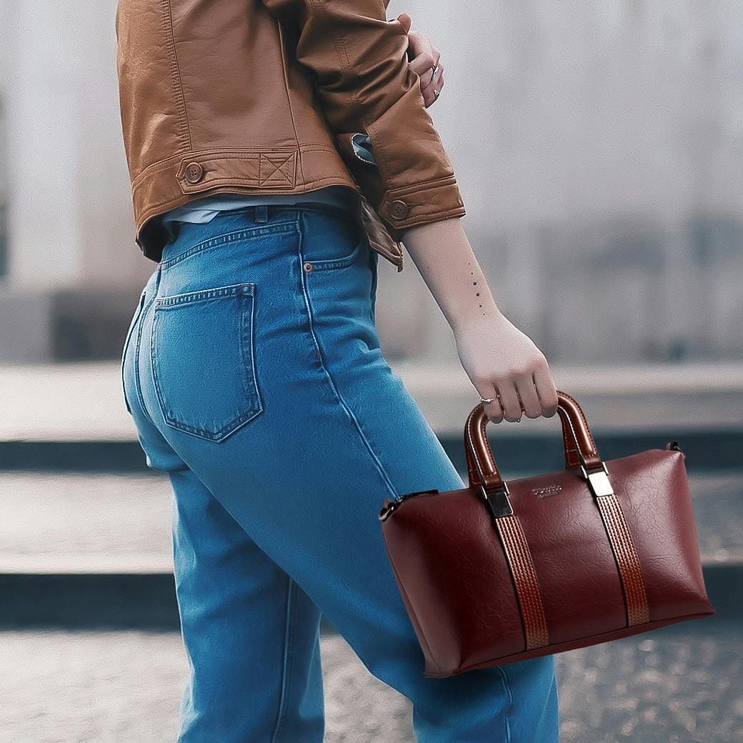 EXOTIC Solid Pattern Elegance Hand Bag - exoticstore