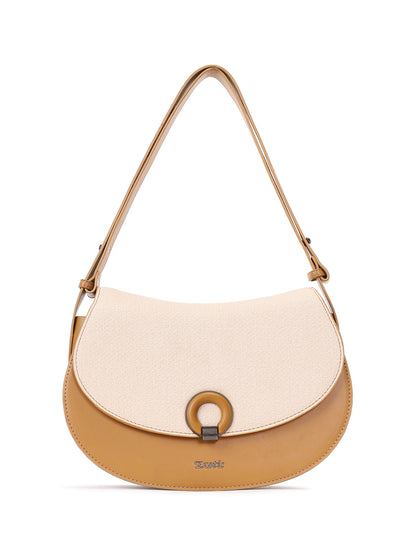 Exotic Simone Textured Saddle Bag