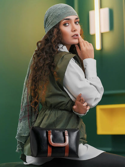 EXOTIC Solid Pattern Elegance Hand Bag - exoticstore