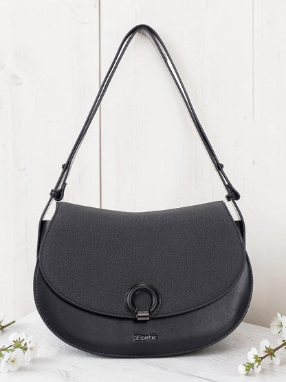 Exotic Simone Textured Saddle Bag