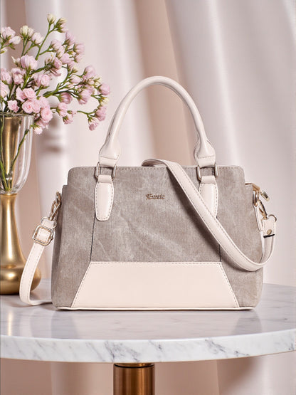 Exotic Three section Denim Bag