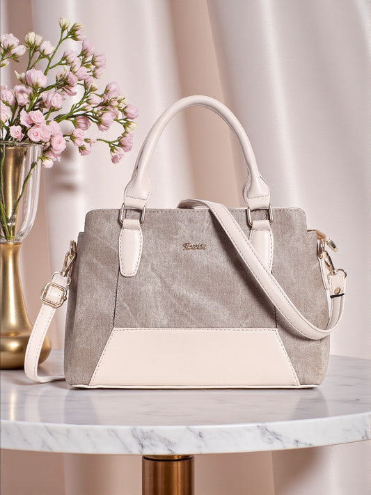 Exotic Three section Denim Bag
