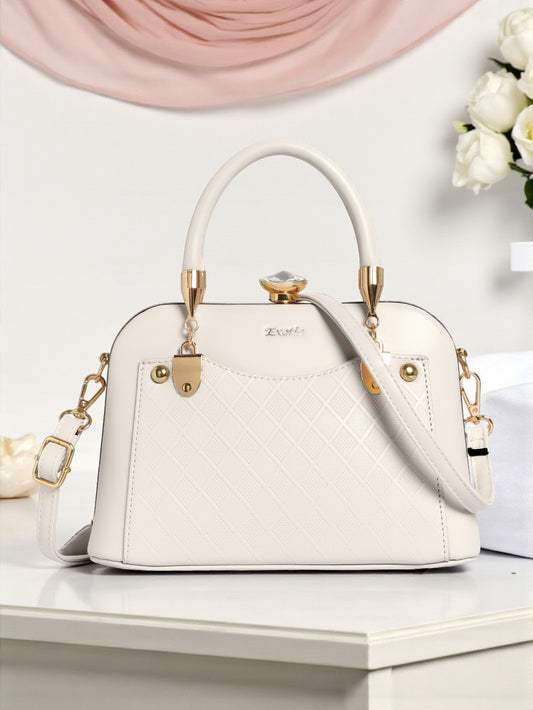 Exotic Diamond Evening Bag (Off White)