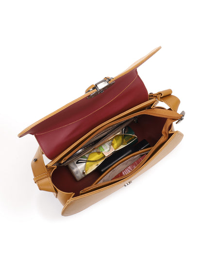 Exotic Simone Textured Saddle Bag