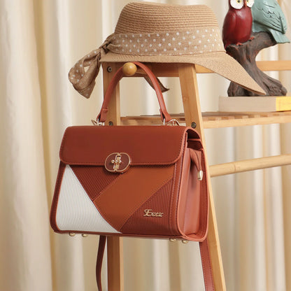 Exotic Elegant Tri-Tone Structured Handbag - exoticstore