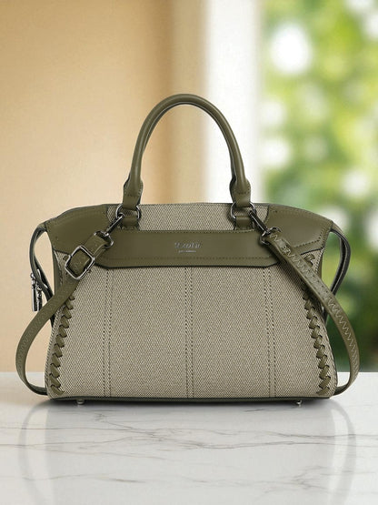 Exotic Embroidered Elegance in Every Stitch Sling & Hand Bag (Green)