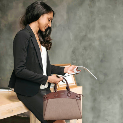 Exotic Women’s Premium Textured Handbag with Detachable Sling Strap | Office & Daily Use