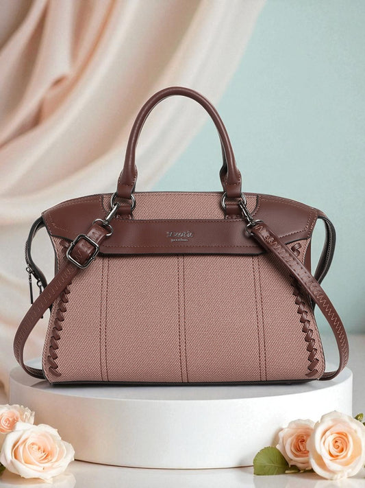 Exotic Embroidered Elegance in Every Stitch Sling & Hand Bag (Coffee)