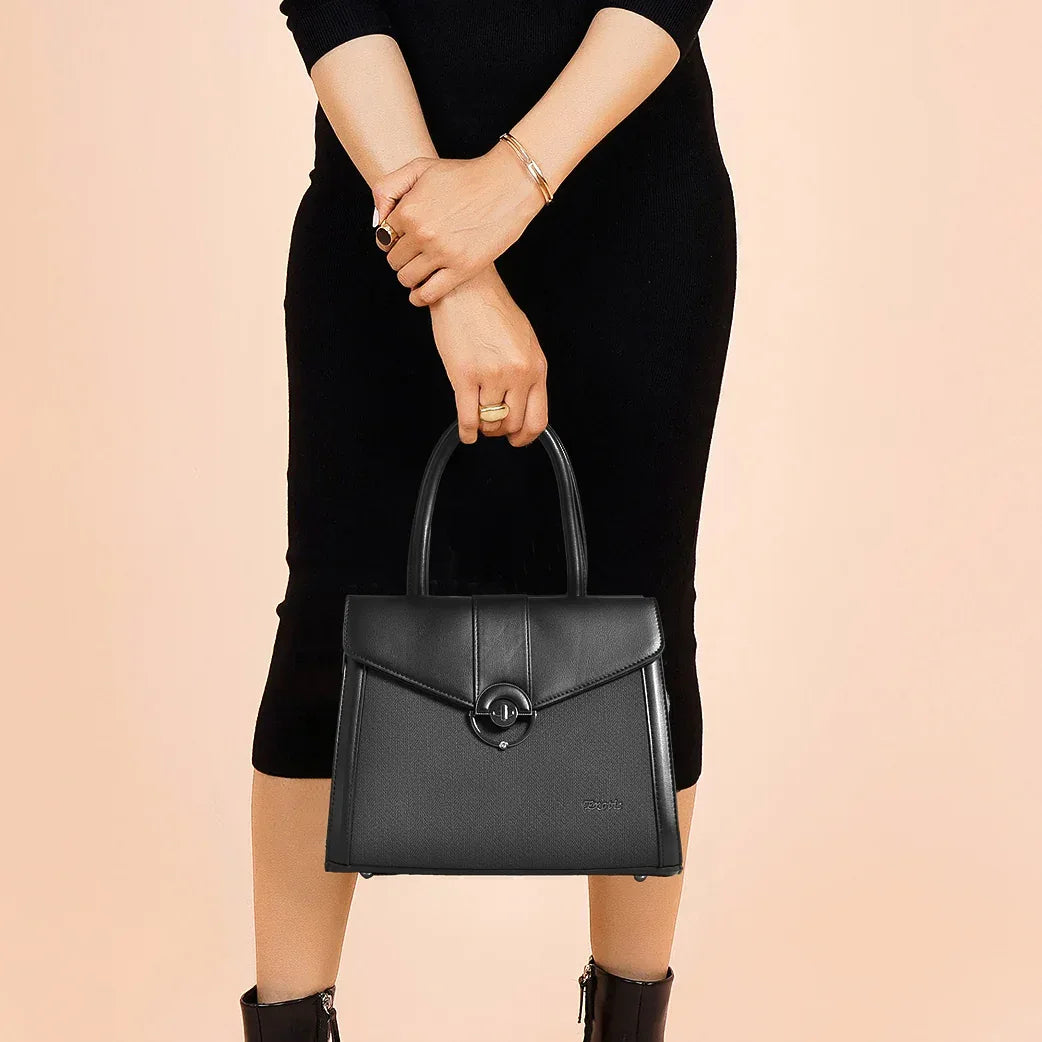 Exotic Stylish Turn-Lock Mini Handbag - exoticstore