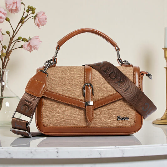 Exotic Denim Textured Cross Body & Handheld Bag