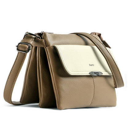 EXOTIC Premium® Dual-Tone Three-Layer Compartment Bag – Stylish & Functional Design - exoticstore