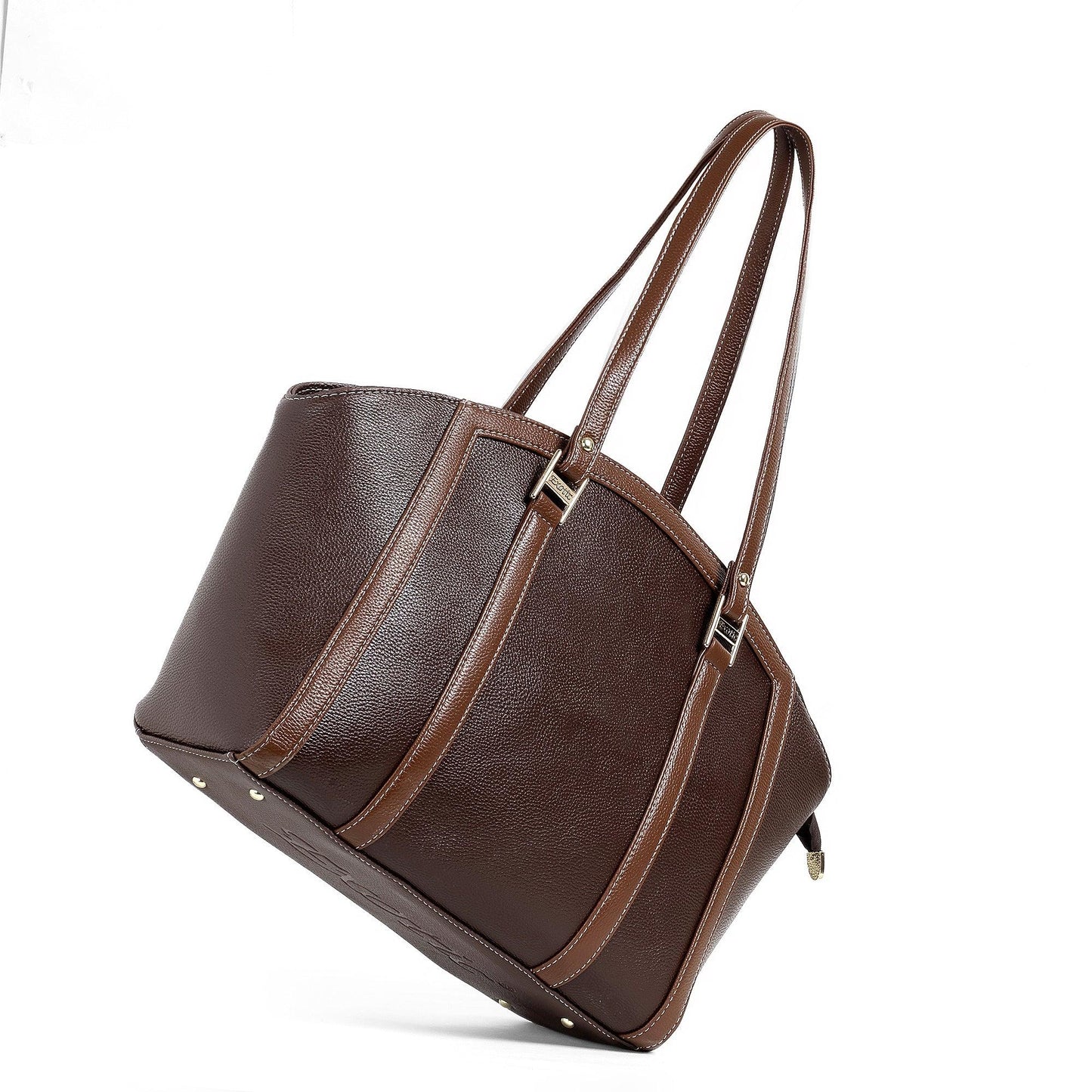 Elegant Dual-Tone Structured Tote Bag - exoticstore