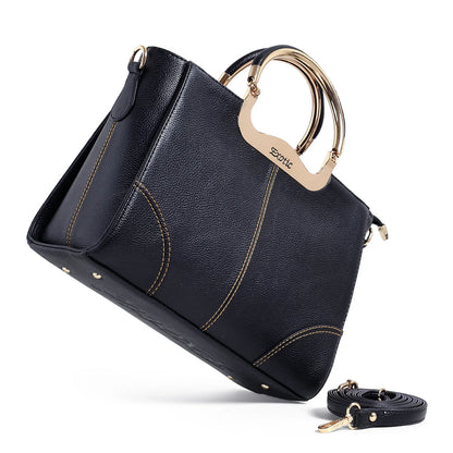 Exotic Signature Gold-Handle Tote - exoticstore