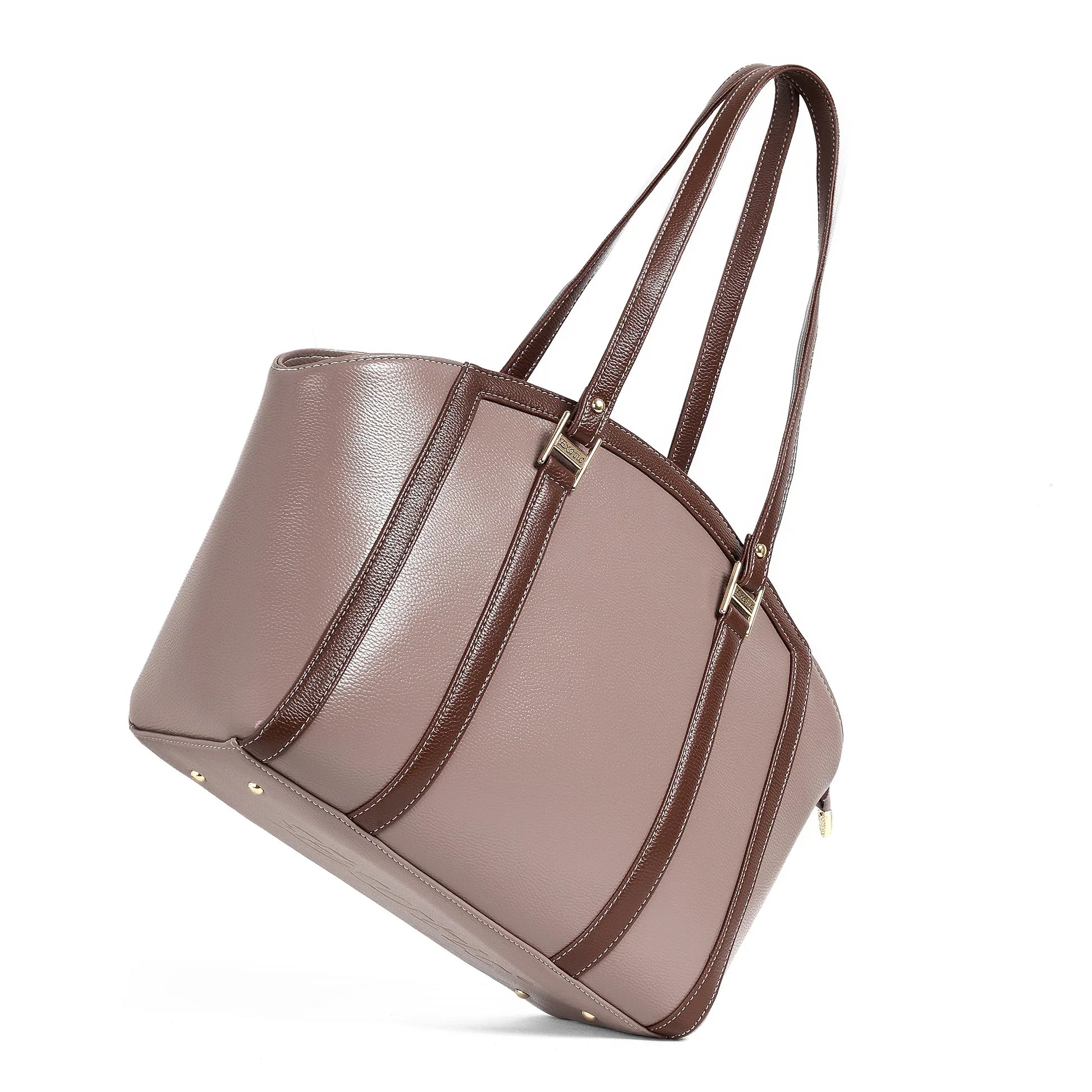 Elegant Dual-Tone Structured Tote Bag - exoticstore