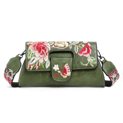 Exotic® Floral Fantasy Embroidered PU Sling Bag - exoticstore