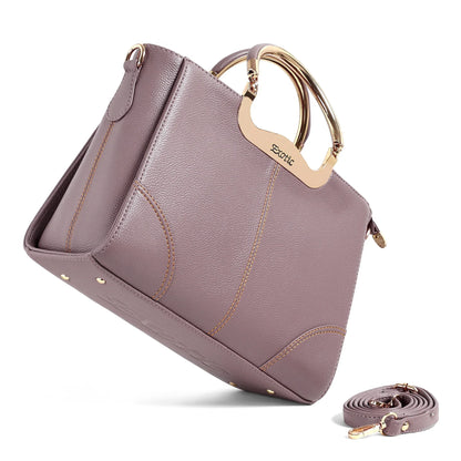 Exotic Signature Gold-Handle Tote - exoticstore