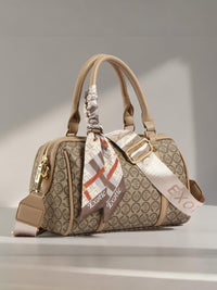 Exotic Monogram Pattern Top Handheld Slingbag (Khaki)