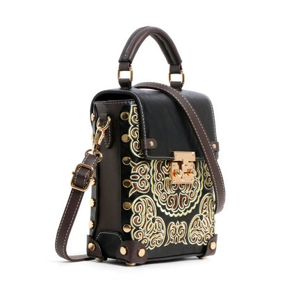 EXOTIC® Grace Luxe Mini Crossbody Bag | Elegant Women’s Handbag with Gold Handle - exoticstore