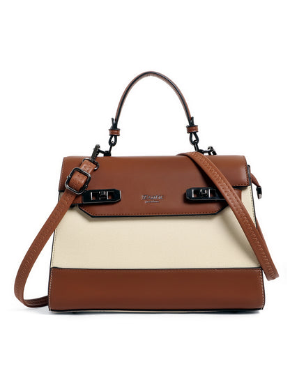 Exotic Dualtone Textured Handbag