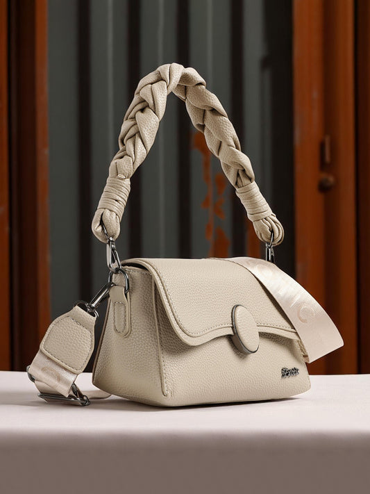 Exotic Unique Shape Texture Design Flap Sling Bag