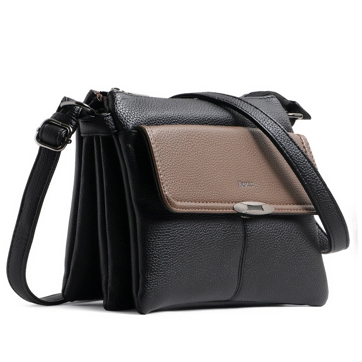 EXOTIC Premium® Dual-Tone Three-Layer Compartment Bag – Stylish & Functional Design - exoticstore