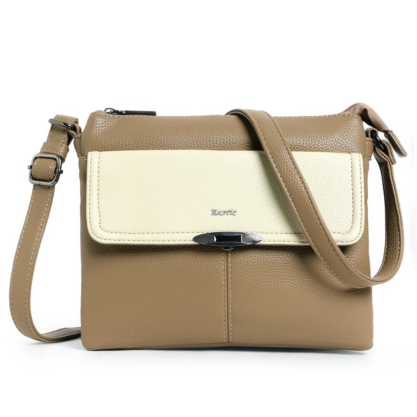 EXOTIC Premium® Dual-Tone Three-Layer Compartment Bag – Stylish & Functional Design - exoticstore