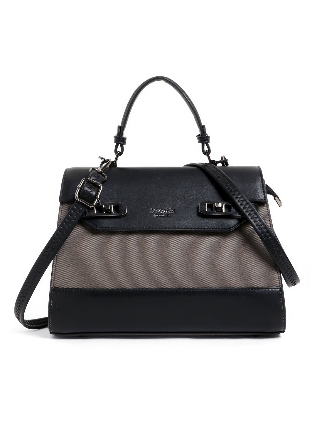 Exotic Dualtone Textured Handbag
