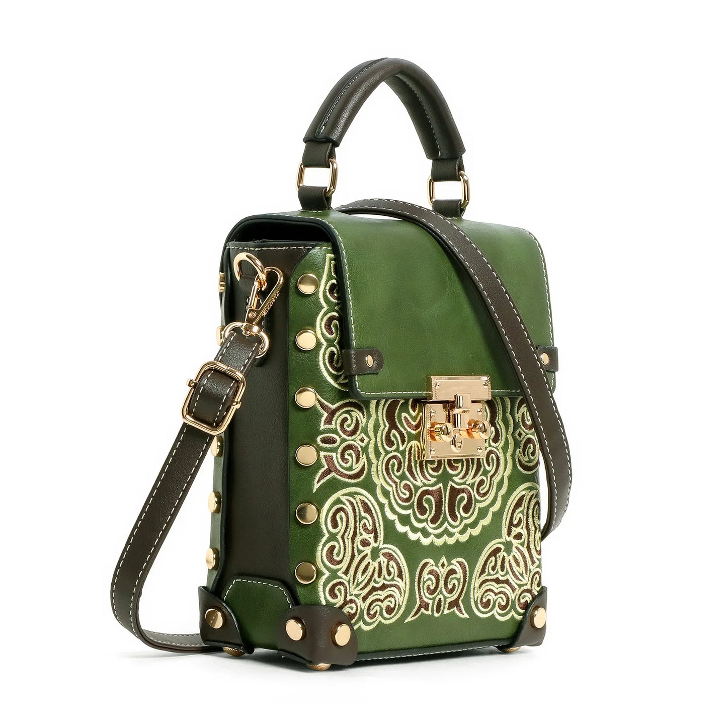 EXOTIC® Grace Luxe Mini Crossbody Bag | Elegant Women’s Handbag with Gold Handle - exoticstore