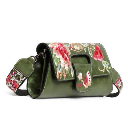 Exotic® Floral Fantasy Embroidered PU Sling Bag - exoticstore
