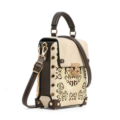 EXOTIC® Grace Luxe Mini Crossbody Bag | Elegant Women’s Handbag with Gold Handle - exoticstore