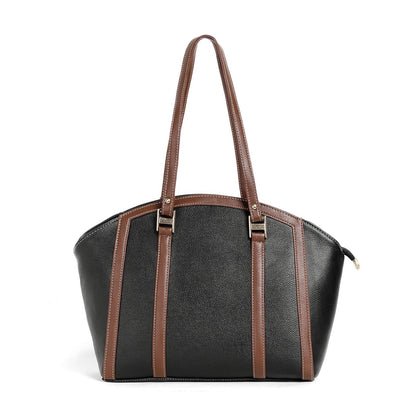 Elegant Dual-Tone Structured Tote Bag - exoticstore