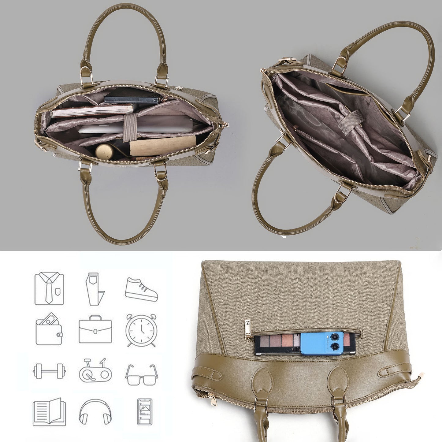 Exotic Women’s Premium Textured Handbag with Detachable Sling Strap | Office & Daily Use