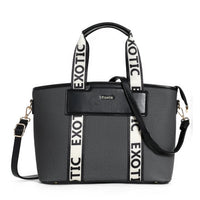 Exotic Premium Logo-Strap Women’s Tote Handbag - exoticstore