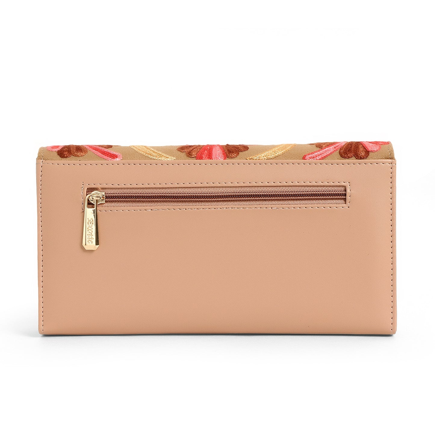 Exotic Women’s Embroidered Floral Wallet Clutch with Detachable Long Strap