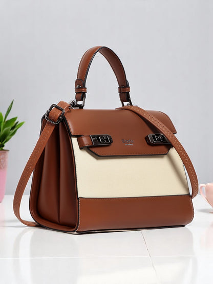 Exotic Dualtone Textured Handbag