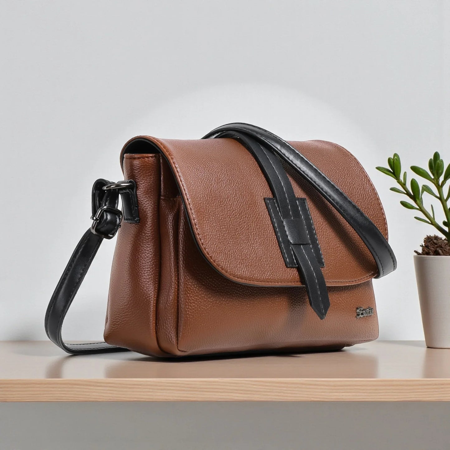 Exotic Two-Tone Crossbody Bag - exoticstore