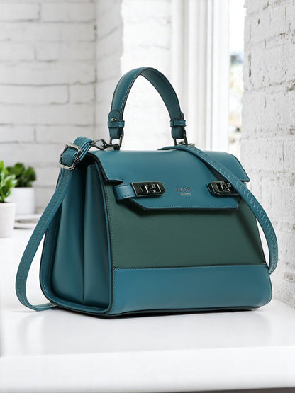 Exotic Dualtone Textured Handbag