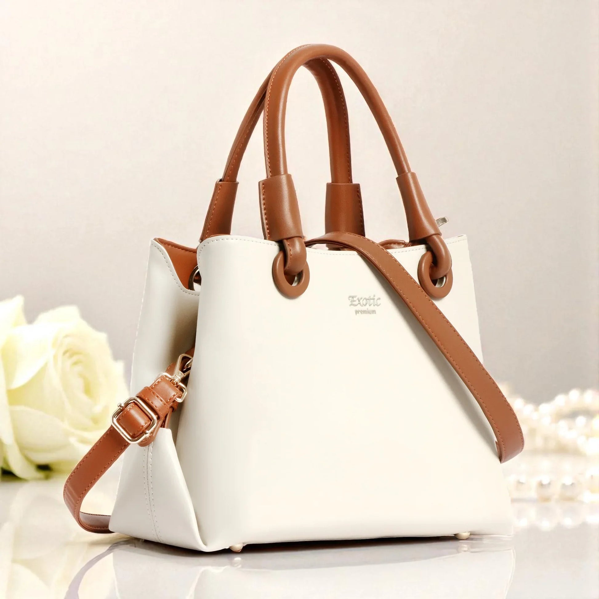 Exotic Premium Two-Tone Handbag - exoticstore