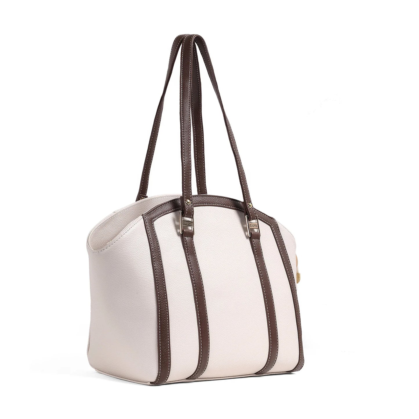 Elegant Dual-Tone Structured Tote Bag - exoticstore