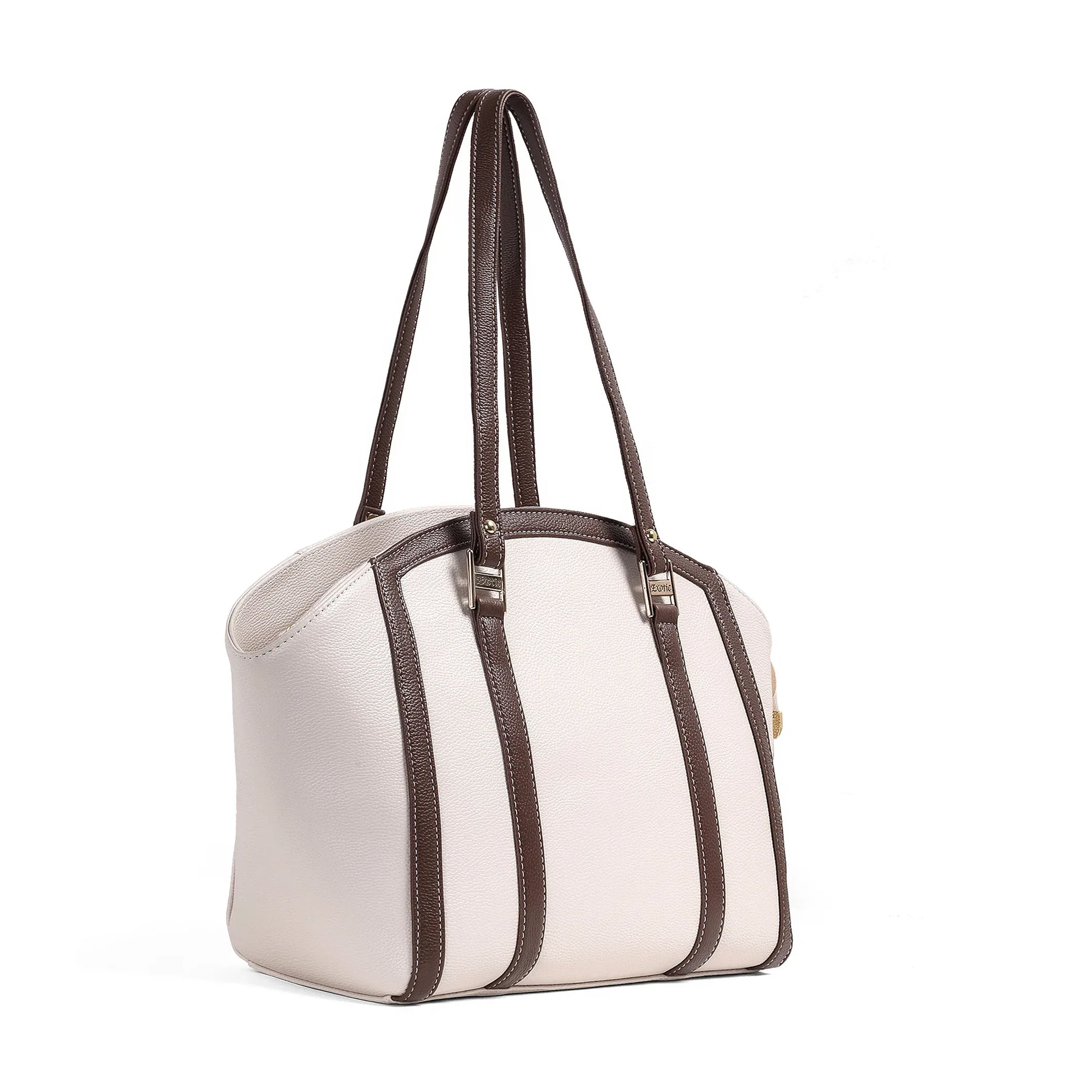 Elegant Dual-Tone Structured Tote Bag - exoticstore